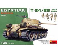 Egyptian T-34/85 Réservoir W / Crew 1:3 5 Plastique Model Kit Miniart