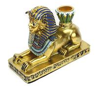 Égyptien anubi Statue Pharaon Sculpture Sphinx Statuette Chat Dieu Figurine résine bougeur décoration Bar rétro Ornement décor Moderne, 4 Collection d'art