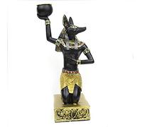 Égyptien anubi Statue Pharaon Sculpture Sphinx Statuette Chat Dieu Figurine résine bougeur décoration Bar rétro Ornement décor Moderne, 4 Collection d'art