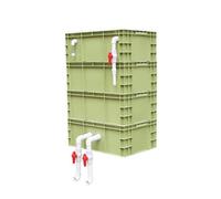 EGZASDI Boîte de Filtre d'aquarium en PP et PVC-U | Scénario d'utilisation vert de plusieurs tailles : aquarium, aquarium à tortues, étang, cascade, aquarium.(60x40x89cm)