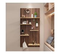 EGZASDI Kit combiné pour panneaux perforés, Kit d'organisateur mural en panneau perforé multicolore, plusieurs tailles(Brown,60x120cm/23.6x47.2in)