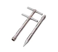EGZASDI Outil d'échantillonnage de Grains, Sonde d'échantillonnage de Grains en Acier Inoxydable avec poignée rotative, Double Tube for Sac, Plusieurs Tailles(250cm/98in)