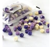 EGZASDI Perles de Cire à cacheter, Perles de Cire à cacheter Multicolores, Paquet 100 for sceaux Timbres, Mariages, Invitations et Bricolage(20)