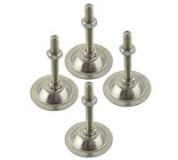 EGZASDI Pieds de Mise à Niveau, Paquet de 4 coupelles Pied Meuble réglables, diamètre Base 53mm, Filetage M10x(60-100) mm(M10x100mm)