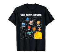 Eh Bien, C'est maladroit drôle Terre Plate Science du système Solaire T-Shirt Graphique avec Valeur