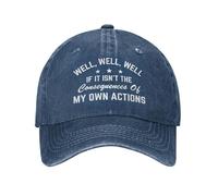 Eh Bien, eh Bien, eh Bien, si ce n'est Pas Les conséquences de Mes Propres Actions, Chapeau pour Hommes et Femmes, Chapeau de Suivi Amusant pour Papa, Casquette de Baseball