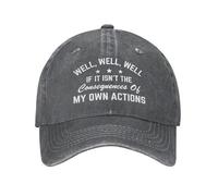 Eh Bien, eh Bien, eh Bien, si ce n'est Pas Les conséquences de Mes Propres Actions, Chapeau pour Hommes et Femmes, Chapeau de Suivi Amusant pour Papa, Casquette de Baseball
