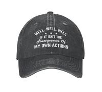 Eh Bien, eh Bien, eh Bien, si ce n'est Pas Les conséquences de Mes Propres Actions, Chapeau pour Hommes et Femmes, Chapeau de Suivi Amusant pour Papa, Casquette de Baseball