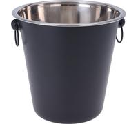 EH Excellent Houseware Cooler Porte-champagne, 20 cm, noir mat