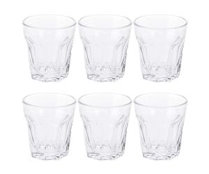 EH Excellent Houseware Lot de 6 verres à shot transparents pour vodka, tequila, whisky, liqueur, espresso, mini soda, style soda, pour maison, bar, fête, lave-vaisselle