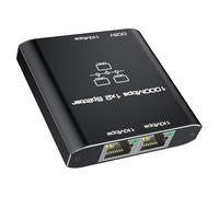 EH210 Répartiteur Ethernet 2 Ports RJ45 1000 Mbps, Mini Splitter Gigabit avec Alimentation USB-C, Répartiteur Internet Filaire Plug and Play pour Ordinateur PC Routeur TV Console Décodeur Cat8