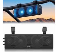 Ehaho Barre de son UTV 43,2 cm Bluetooth ATV avec éclairage RVB, barre de son étanche IP65 pour voiturette de golf, Powersports SXS amplifiée