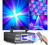 Ehaho Lampe de fête Disco, 3D RGB Animation Disco Light DMX Effet Spot pour Karaoké, Réunions de Famille, Mariage, Anniversaire, Halloween, Noël