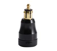 Ehaosea Chargeur rapide étanche pour moto avec port USB type C 12 V/24 V Qc3.0 Adaptateur secteur DIN prise pour noir