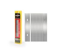 EHDIS 10 pcs Lames pour Grattoir, Grattoir Vitre Lames, Rechange Lame, pour Carrelage, Papier Peint, Colle, Miroir, La Table de Cuisson, 100mm, Acier Au Carbone