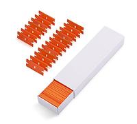 Ehdis 100 Pièces Lames Rechange pour Grattoir, Lames en plastique pour racleurs, 1.5 pouces, orange