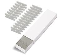 Ehdis Autocollant de Voiture Remover 100 Pcs Bords de Lames de Rasoir en Plastique pour Un grattoir de 1,5 Pouce, essuyez la Colle étiquette Non rayé, gris