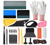 EHDIS Kit d'installation de Film teinté Professionnel pour fenêtre de Voiture avec Couteau et Lames, Supports magnétiques, Gants en Vinyle, raclette en Feutre