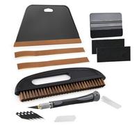 EHDIS Lot de 7 outils de papier peint, y compris brosse à tapisser, raclette en feutre, outil de coupe, kit de papier peint, pour contact adhésif, papier peint, film de fenêtre, vinyle