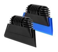 EHDIS Raclette de voiture souple avec lèvre en silicone TPU - Pour douche, miroir, fenêtre et voiture - Kit de peinture pour fenêtre - Noir et bleu