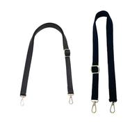 EHDWXVZM 1 Ceinture En Cuir, 1 Ceinture En Toile, Sangle De Sac À Main Noire, Sangle De Sac En Cuir Noir, Poignée De Sac En Cuir, Rallonge De Sangle De Sac À Main