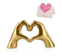 EHDWXVZM 1 Morceau d'ornement de Geste d'amour, 1 Morceau de Carte de voeux d'amour, Statue de Geste, Ornement de Bureau, Ornement Romantique en Forme de cœur, Cadeau de Mariage