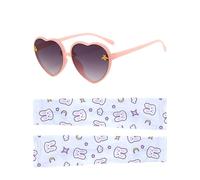 EHDWXVZM 1 Paire De Lunettes De Soleil Pour Enfants, 1 Paire De Manches De Glace, Lunettes De Soleil En Forme De Cœur, Lunettes De Soleil D'Extérieur, Lunettes D'Été