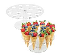 EHDWXVZM 1 présentoir à cônes de glace, présentoir à bonbons, présentoir à cônes, présentoir à gaufres de fête, présentoir à cônes en acrylique