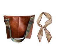 EHDWXVZM 1 Sac À Bandoulière Élé, Avec 1 Ruban Décoratif, Sac À Bandoulière Polyvalent Rétro, Sac Croisé Pour Femmes, Sac De Grande Capacité.