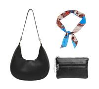 EHDWXVZM 1 Sac Bandoulière Femme, 1 Bandoulière, 1 Petit Sac Suspendu, Sac À Main Femme, Sac Bandoulière Demi-Lune, Sac À Main