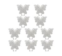 EHDWXVZM 10 Morceaux D'Autocollants De Papillons en Strass, Autocollants Brillants, Autocollants Créatifs Imperméables, Qui Peuvent Décorer Les Voitures, Tasses, Cahiers, Valises.