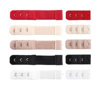 EHDWXVZM 10 Morceaux De Boucles D'Extension Élastique, Extension Extensible, Confortable Et Élastique, Créative À Une Seule Étape, Expansion Réglable Pour Le Soutien-Gorge Féminin.