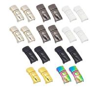 EHDWXVZM 10 paires de boucles de lacets, boucles de lacets à dégagement rapide, boucles de lacets en métal, clips de lacets sans nœuds, boucles de lacets, boucles de chaussures élastiques