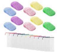 EHDWXVZM 10 Porte-Savons Colorés, 10 Filets en Mousse, Plusieurs Options De Couleurs, Mini Design Créatif, Rangement Pratique, Adapté pour La Salle De Bain, Un Usage Personnel Et Les Voyages.