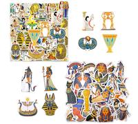 EHDWXVZM 100 Autocollants À Thème Égyptien, Autocollants D'Attractions, Autocollants De Graffitis Créatifs, Peuvent Décorer des Tasses, des Cahiers, des Valises.