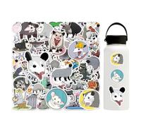 EHDWXVZM 100 Autocollants De Souris Mignons, Autocollants De Dessins Animés, Opossum, Autocollant De Téléphone Portable pour Ordinateur Portable, Autocollant Imperméable, Autocollant Jaune À Vélo.