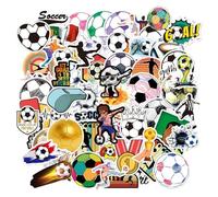 EHDWXVZM 100 Pièces D'Autocollants D'Éléments De Football, Autocollants De Graffitis De Dessins Animés, Autocollants De Fête De Football, Autocollants Décoratifs, Les Tasses D'Eau