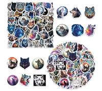 EHDWXVZM 110 Wolf Sticker, Personnalité Cartoonti, Autocollant D'Album Collectif Drôle, Décoration De Skateboard D'Ordinateur Portable De Bricolage Imperméable Auto-Adhésif.