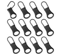 EHDWXVZM 12 Vêtements Noirs De Tirage, Têtes De Traction Amovibles, Échange De Pièces À Linge, Adaptés Aux Valises, Aux Vêtements Et Aux Sacs À Dos.