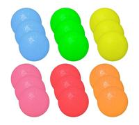 EHDWXVZM 18 Pièces De Tennis De Table, Tennis Extérieur Coloré, Givré, Bon Marché (6 Couleurs)