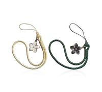 EHDWXVZM 2 Morceaux De Chaîne De Téléphonie Mobile Flower, Simple Chaîne De Téléphonie Mobile, Sangle De Poignet Tressée, Accessoires De Téléphonie Mobile.