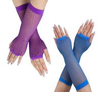 EHDWXVZM 2 Paires De S Élastiques, des S De Réseau De Poissons Longs, des S De Réseau De Poisson, des Années 80, des Célébrations De Carnaval, des Costumes De Mascarade.