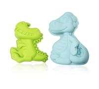 EHDWXVZM 2 Pièces Moule De Dinosaure en Silicone, Moule À Cuisson, Outils De Cuisine, Moule Créatif De Dessins Animés, Fabrication De Desserts.