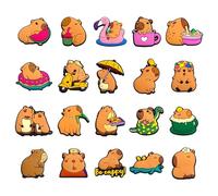 EHDWXVZM 20 Morceaux De Chaussures Capybara Mignonnes, Chaussures Capybara, Boucles De Chaussures Kapibala, Accessoires Pour Décoration De Chaussures, Capybar, Clips De Chaussures.