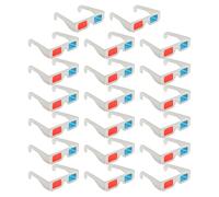 EHDWXVZM 20 Morceaux De Lunettes en Papier 3D, Lunettes Portables, Accessoires De Visualisation De Films, Adaptés À La Télévision, À L'Ordinateur, Aux Projecteurs.