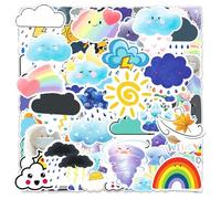 EHDWXVZM 200 Pièces Météorologiques Autocollants De Graffiti, Autocollants De Douche, Autocollants Météo-Adhésifs, Autocollants De Téléphone Mobile, Autocollants Sucrés pour Les Enfants.