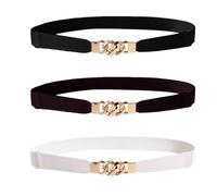 EHDWXVZM 3 pièces de ceintures fines, élastiques, rétro, habillées et habillées, accessoires pour femmes