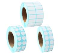 EHDWXVZM 3 Rouleaux D'Autocollants D'Étiquettes Vierges, Papier De Note Vierge Manuscrit, Autocollants D'Étiquettes Auto-Adhésives, Accessoires De Peinture Diamant (3000 Pièces/Rouleau)