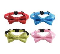 EHDWXVZM 4 Morceaux De Col De Chat avec des Cloches, Mignon Col De Nœud, Col Ajusté, Réserves d'animaux De Compagnie.