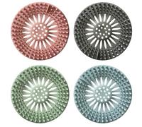 EHDWXVZM 4 Morceaux D'Écran De Drainage Coloré, Écran D'Évier, Écran De Drainage, Filtre À Cheveux De Douche, Couvercle De Drainage De Douche, Filtre À Évier, Filtre À Eaux Usées.